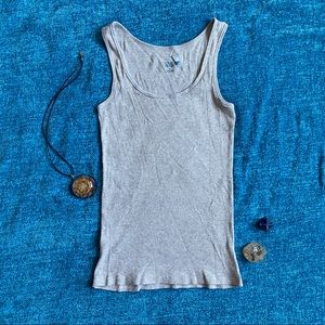 Old Navy Ribbed Grey Casual Tank